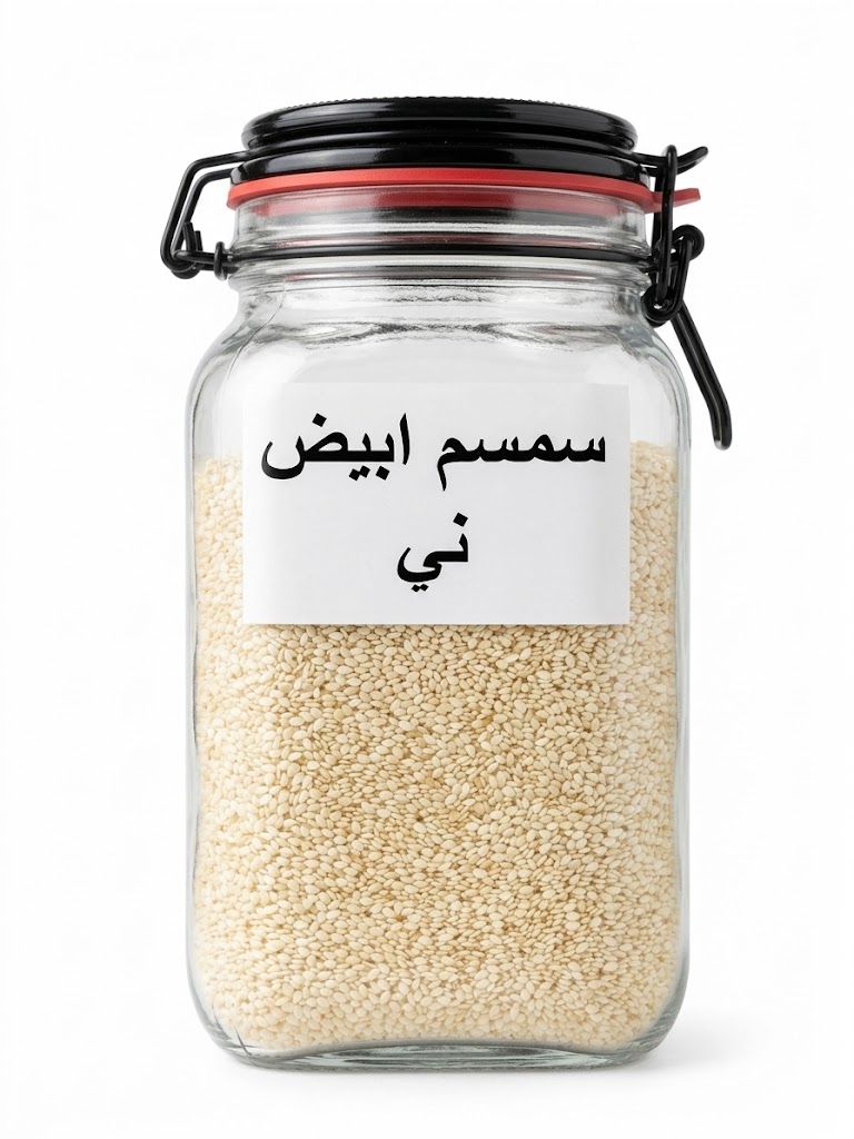 سمسم ني (غير محمص) من عسل ربوة دير ياسين، الأردن